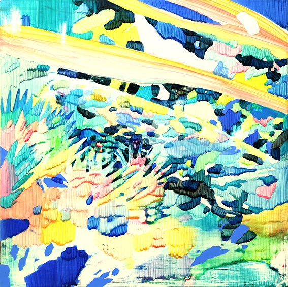 闕珮菁-虎尾藍 50x50cm