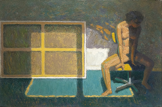 Karsiu Lee 李加兆｜Composition No. 6 組合（6）｜Oil on canvas｜27 × 41 cm｜1992