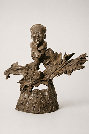 黃鋼 Huang Gang｜思想者 The Thinker｜94 × 86 × 50 cm｜銅雕｜2007