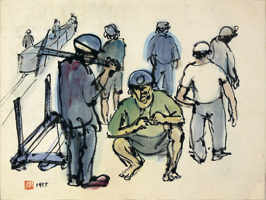 Hung Jui-Lin 洪瑞麟｜Miner Series – Waiting to Enter the Pit 礦工系列－等待入坑