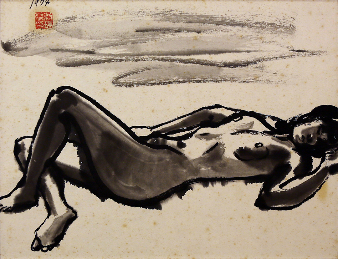 Hung Jui-Lin 洪瑞麟｜Seated Nude 裸女