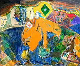 Koso Sato 佐藤公聰｜Happy World 快樂世界｜Oil on canvas｜72.5 × 91 cm｜1993