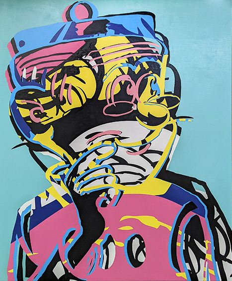 Wong Chak (Joseph Wong) — acrylic painting, 125 x 100 cm